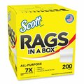 Scott Rags in a Box, POP-UP Box, 10 x 12, White, PK200 75260